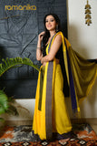 Handwoven Abir Saree with Running Blouse (Yellow)