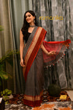 Handwoven Cotton Saree with Running Blouse