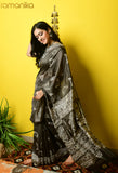 Block Printed Chanderi Saree with blouse
