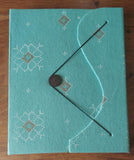 Handcrafted Diary - Cyan