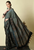 Naturally Dyed Ajrakh Modal Saree
