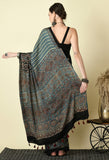 Naturally Dyed Ajrakh Modal Saree