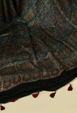 Naturally Dyed Ajrakh Modal Saree