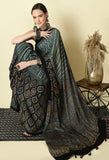 Naturally Dyed Ajrakh Modal Saree