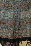 Naturally Dyed Ajrakh Modal Saree