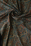 Naturally Dyed Ajrakh Modal Saree