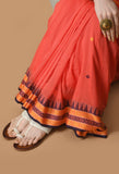 Handwoven Dungriya Saree with Running Blouse (Orange)