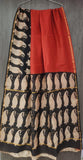 Handblock bagru printed Chanderi Saree