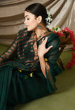 Handwoven Linen Saree with Running Blouse (Green)