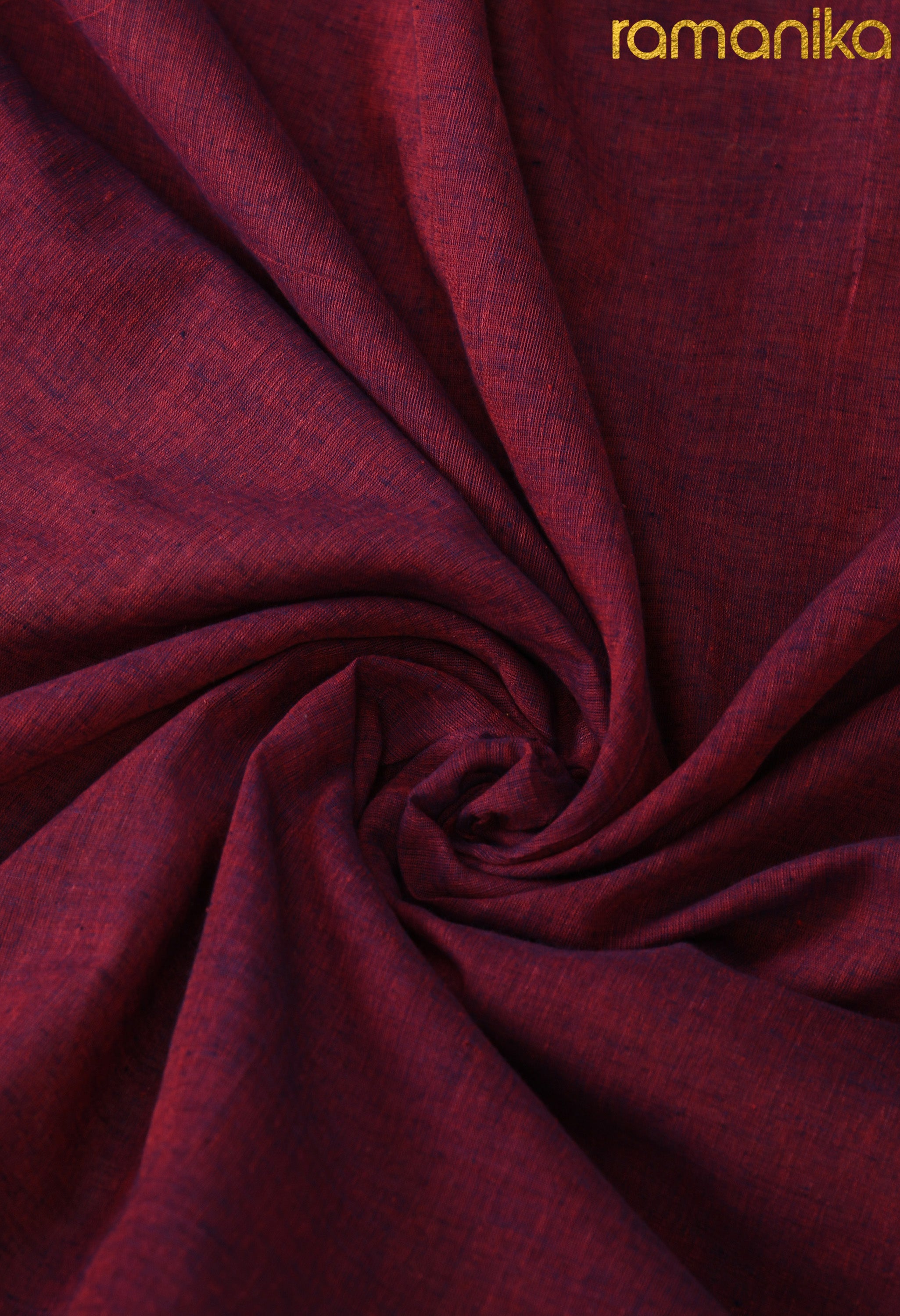 Handwoven Cotton Jamdani Saree with Contrast Blouse (Purple)
