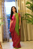 Handwoven Tissue Linen Jamdani Saree With Blouse - Ramanika