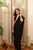 Handwoven Sequin Black Saree With Blouse - Ramanika
