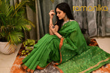 Handwoven Cotton Silk Saree With Blouse - Ramanika