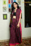 Handwoven Linen Saree