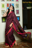 Handwoven Linen Saree