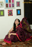 Handwoven Linen Saree