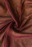 Floral Linen Saree (Maroon)
