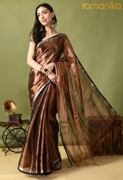 copper tissue blouse