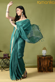 Handwoven Linen Saree