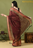 Mal Cotton zari Saree (Maroon)