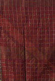Mal Cotton zari Saree (Maroon)