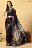 Handwoven Linen Saree